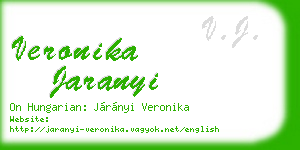 veronika jaranyi business card