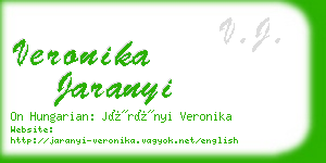 veronika jaranyi business card